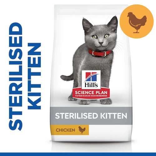 Hill's Science Plan Kitten Sterilised Kip 3kg - Afbeelding 2