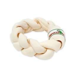 Farm Food Rawhide Dental Braid Donut L