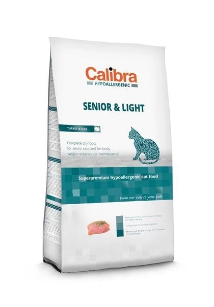 Calibra Hypoallergenic Kat Senior And Light Kalkoen 2kg