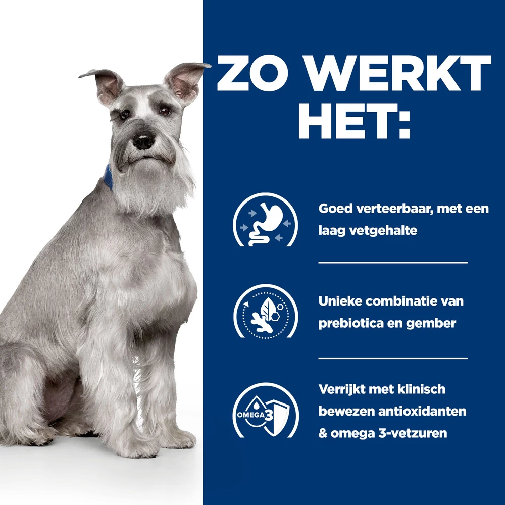 Hill's I/D Low Fat Kip & Groenten Stoofpotje Hond 12x354g - Afbeelding 3