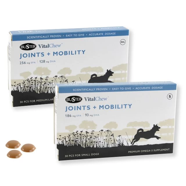 VitalChew Buster Joints & Mobility Medium/Large 30 Stuks