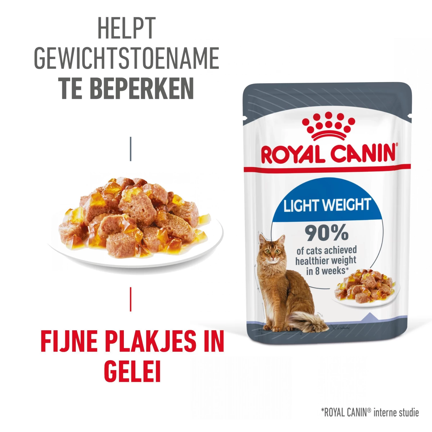 Royal Canin Light Weight Care Natvoer In Jelly Kattenvoer 12x85g - Afbeelding 2