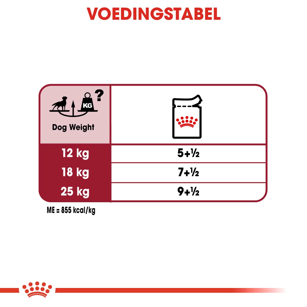 Royal Canin Medium Adult Natvoer Hond 10x 140g - Afbeelding 3