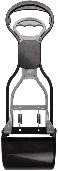 Flamingo Poepschep Easy Scoop Zwart/grijs M 12x10x36,5cm