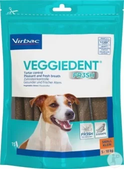 Virbac Veggiedent Fr3sh Kauwstrips <10kg Hond S 224G