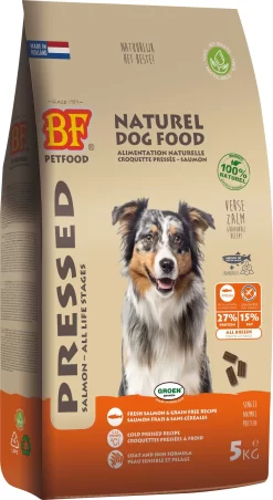 Biofood Bf Petfood Geperst Zalm Graanvrij Hondenvoer 5kg