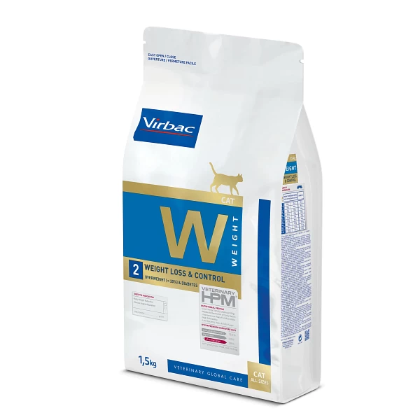 Virbac HPM Weight Loss & Control W2 - Kattenvoer - 3kg - Afbeelding 2